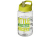 H2O Active® Bop 500 ml Sportflasche mit Ausgussdeckel, transparent, limone bedrucken, Art.-Nr. 21088303