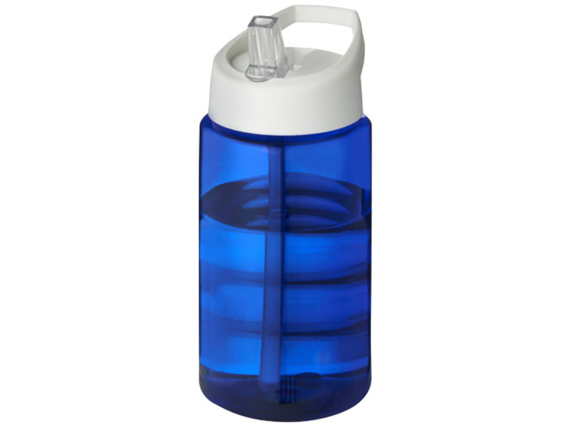 H2O Active® Bop 500 ml Sportflasche mit Ausgussdeckel, blau, weiss bedrucken, Art.-Nr. 21088305
