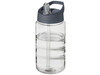 H2O Active® Bop 500 ml Sportflasche mit Ausgussdeckel, transparent, storm grey bedrucken, Art.-Nr. 21088316