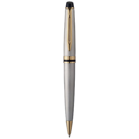 Waterman Expert Kugelschreiber (blaue Mine), stahl, gold bedrucken, Art.-Nr. 10650503 Waterman Expert Kugelschreiber (blaue Mine), stahl, gold bedrucken, Art.-Nr. 10650503