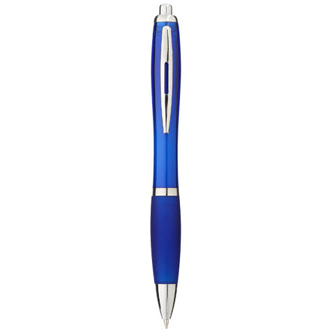 Nash Kugelschreiber mit farbigem Schaft und Griff (blaue Mine), royalblau bedrucken, Art.-Nr. 10707801 Nash Kugelschreiber mit farbigem Schaft und Griff (blaue Mine), royalblau bedrucken, Art.-Nr. 10707801