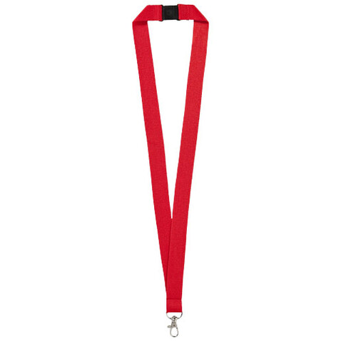Lago Lanyard mit Sicherheitsverschluss, rot bedrucken, Art.-Nr. 10219303 Lago Lanyard mit Sicherheitsverschluss, rot bedrucken, Art.-Nr. 10219303
