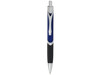 Sobee dreieckiger Kugelschreiber, blau, schwarz bedrucken, Art.-Nr. 10608302
