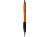 Nash Kugelschreiber farbig mit schwarzem Griff, orange, schwarz bedrucken, Art.-Nr. 10615502