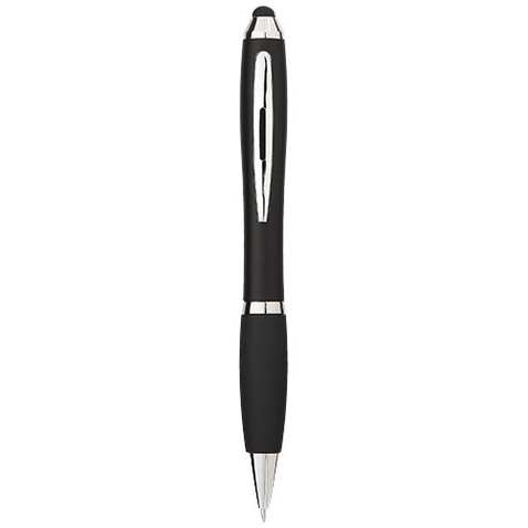 Nash Stylus bunter Kugelschreiber mit schwarzem Griff (schwarze Mine), schwarz bedrucken, Art.-Nr. 10639200 Nash Stylus bunter Kugelschreiber mit schwarzem Griff (schwarze Mine), schwarz bedrucken, Art.-Nr. 10639200