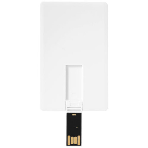 Slim 2 GB USB-Stick im Kreditkartenformat, weiss bedrucken, Art.-Nr. 12352000
