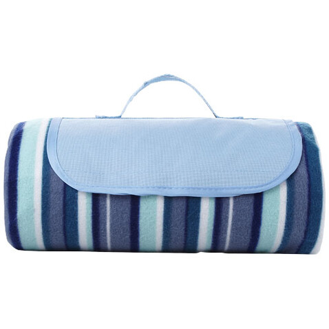 Riviera wasserabweisende Outdoor-Picknickdecke, weiss, blau bedrucken, Art.-Nr. 10013700 Riviera wasserabweisende Outdoor-Picknickdecke, weiss, blau bedrucken, Art.-Nr. 10013700
