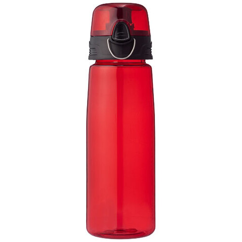 Capri 700 ml Tritan™ Sportflasche, transparent rot bedrucken, Art.-Nr. 10031302 Capri 700 ml Tritan™ Sportflasche, transparent rot bedrucken, Art.-Nr. 10031302