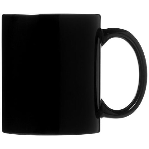 Santos 330 ml Keramiktasse, schwarz bedrucken, Art.-Nr. 10037800
