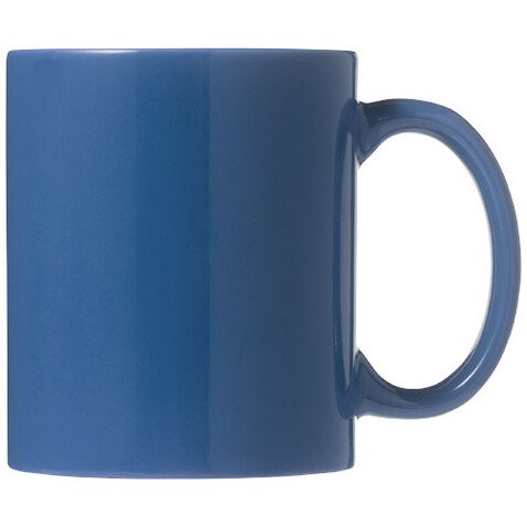 Santos 330 ml Keramiktasse, blau bedrucken, Art.-Nr. 10037801 Santos 330 ml Keramiktasse, blau bedrucken, Art.-Nr. 10037801