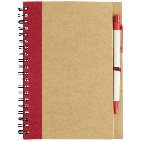 Priestly A6 Recycling Notizbuch mit Stift, natur, rot bedrucken, Art.-Nr. 10626800 Priestly A6 Recycling Notizbuch mit Stift, natur, rot bedrucken, Art.-Nr. 10626800