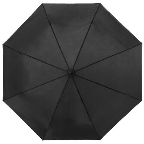 Ida 21,5" Kompaktregenschirm, schwarz bedrucken, Art.-Nr. 10905200 Ida 21,5" Kompaktregenschirm, schwarz bedrucken, Art.-Nr. 10905200
