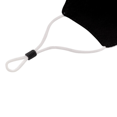 Wiederverwendbare 2-lagige Baumwoll-Gesichtsmaske schwarz bedrucken, Art.-Nr. P265.891 Wiederverwendbare 2-lagige Baumwoll-Gesichtsmaske schwarz bedrucken, Art.-Nr. P265.891