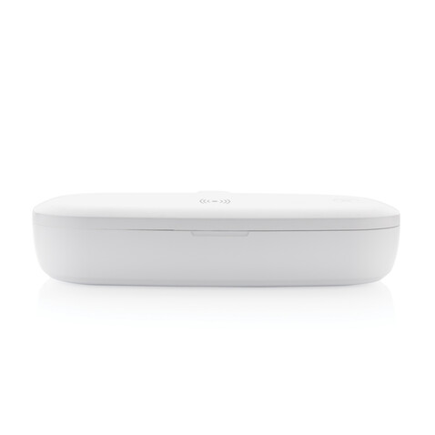 UV-C Sterilisations-Box mit 5W Wireless Charger weiß bedrucken, Art.-Nr. P301.113 UV-C Sterilisations-Box mit 5W Wireless Charger weiß bedrucken, Art.-Nr. P301.113