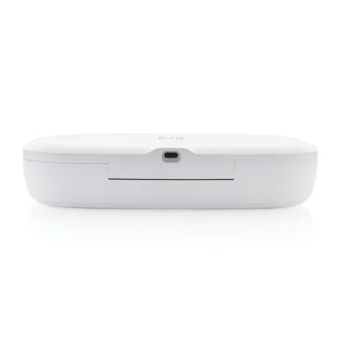 UV-C Sterilisations-Box mit 5W Wireless Charger weiß bedrucken, Art.-Nr. P301.113 UV-C Sterilisations-Box mit 5W Wireless Charger weiß bedrucken, Art.-Nr. P301.113