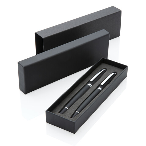 Deluxe Stifte-Set schwarz bedrucken, Art.-Nr. P610.571 Deluxe Stifte-Set schwarz bedrucken, Art.-Nr. P610.571
