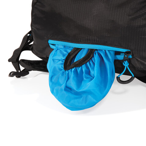 Explorer Ribstop mittlerer Wanderrucksack 26L PVC frei schwarz, blau bedrucken, Art.-Nr. P760.151