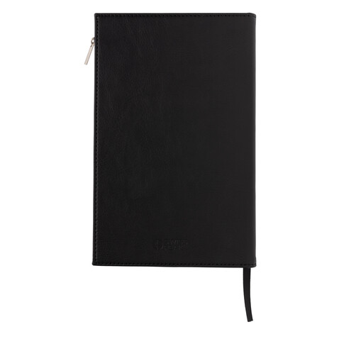 Swiss Peak A5 Notizbuch mit Zipper-Tasche schwarz bedrucken, Art.-Nr. P774.141 Swiss Peak A5 Notizbuch mit Zipper-Tasche schwarz bedrucken, Art.-Nr. P774.141