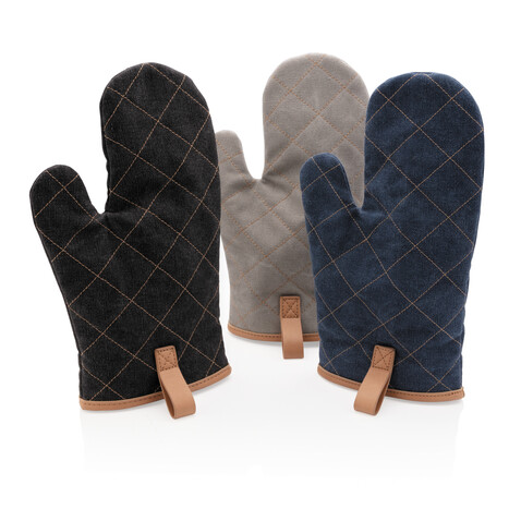 Deluxe Canvas Ofenhandschuh schwarz bedrucken, Art.-Nr. P262.831 Deluxe Canvas Ofenhandschuh schwarz bedrucken, Art.-Nr. P262.831