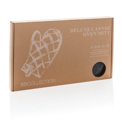 Deluxe Canvas Ofenhandschuh schwarz bedrucken, Art.-Nr. P262.831 Deluxe Canvas Ofenhandschuh schwarz bedrucken, Art.-Nr. P262.831