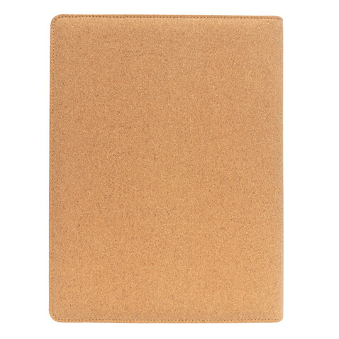 Deluxe Kork Portfolio A4 mit Stift braun bedrucken, Art.-Nr. P774.131