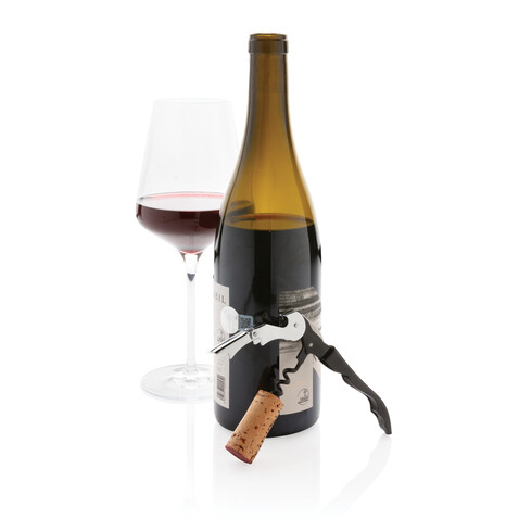 Vino Kellnermesser schwarz bedrucken, Art.-Nr. P911.051