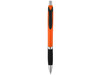 Turbo Kugelschreiber mit Gummigriff, orange, schwarz bedrucken, Art.-Nr. 10671302