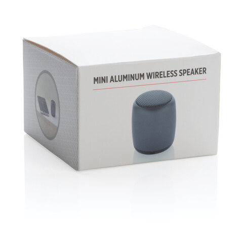 Kabelloser Mini-Lautsprecher aus Aluminium anthrazit bedrucken, Art.-Nr. P329.390 Kabelloser Mini-Lautsprecher aus Aluminium anthrazit bedrucken, Art.-Nr. P329.390