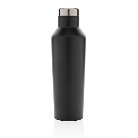 Moderne Vakuum-Flasche aus Stainless Steel schwarz bedrucken, Art.-Nr. P436.761 Moderne Vakuum-Flasche aus Stainless Steel schwarz bedrucken, Art.-Nr. P436.761