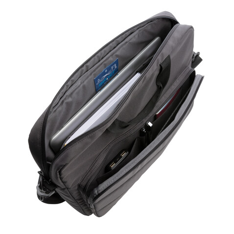 Impact AWARE™ RPET 15,6" Laptop-Tasche schwarz bedrucken, Art.-Nr. P730.041 Impact AWARE™ RPET 15,6" Laptop-Tasche schwarz bedrucken, Art.-Nr. P730.041