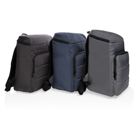Impact AWARE™ RPET Kühl-Rucksack schwarz bedrucken, Art.-Nr. P733.051