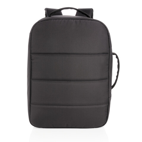 Impact AWARE™ RPET Anti-Diebstahl 15,6" Laptop-Rucksack schwarz bedrucken, Art.-Nr. P762.001 Impact AWARE™ RPET Anti-Diebstahl 15,6" Laptop-Rucksack schwarz bedrucken, Art.-Nr. P762.001