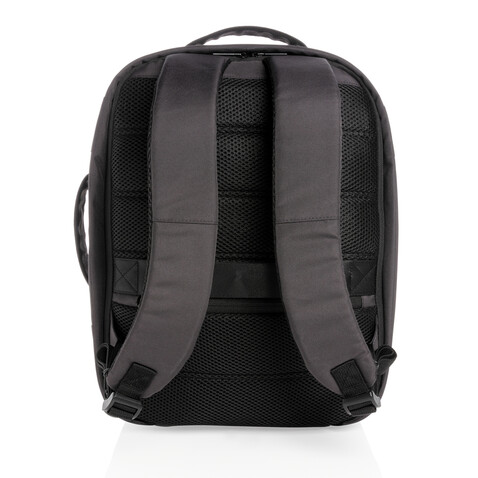 Impact AWARE™ RPET Anti-Diebstahl 15,6" Laptop-Rucksack schwarz bedrucken, Art.-Nr. P762.001 Impact AWARE™ RPET Anti-Diebstahl 15,6" Laptop-Rucksack schwarz bedrucken, Art.-Nr. P762.001