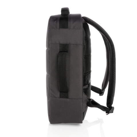 Impact AWARE™ RPET Anti-Diebstahl 15,6" Laptop-Rucksack schwarz bedrucken, Art.-Nr. P762.001 Impact AWARE™ RPET Anti-Diebstahl 15,6" Laptop-Rucksack schwarz bedrucken, Art.-Nr. P762.001