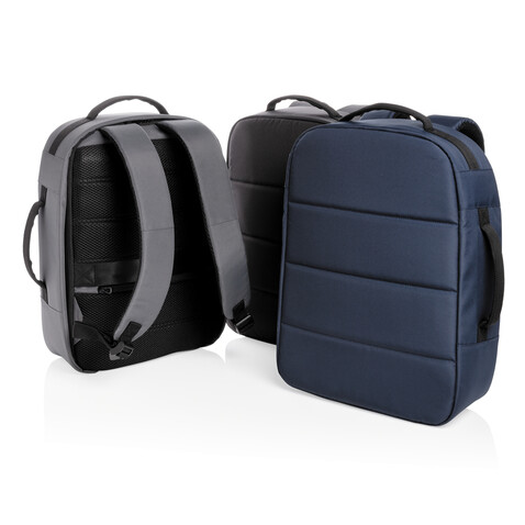 Impact AWARE™ RPET Anti-Diebstahl 15,6" Laptop-Rucksack schwarz bedrucken, Art.-Nr. P762.001 Impact AWARE™ RPET Anti-Diebstahl 15,6" Laptop-Rucksack schwarz bedrucken, Art.-Nr. P762.001