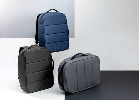 Impact AWARE™ RPET Anti-Diebstahl 15,6" Laptop-Rucksack schwarz bedrucken, Art.-Nr. P762.001 Impact AWARE™ RPET Anti-Diebstahl 15,6" Laptop-Rucksack schwarz bedrucken, Art.-Nr. P762.001