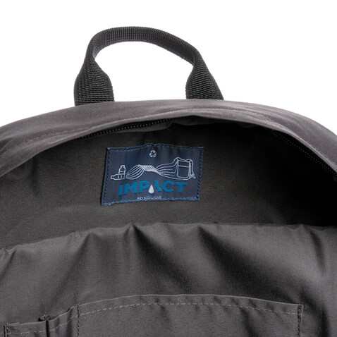 Impact AWARE™ RPET Basic 15,6" Laptop-Rucksack schwarz bedrucken, Art.-Nr. P762.011