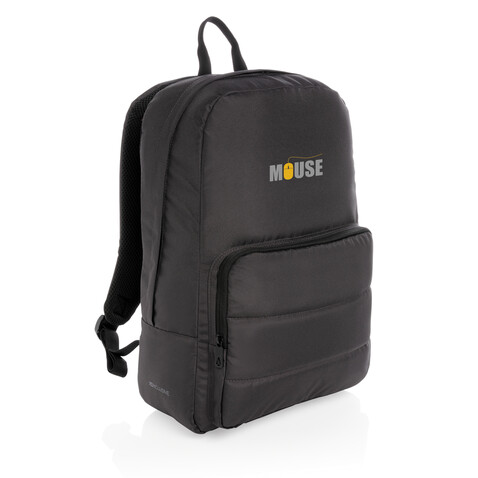 Impact AWARE™ RPET Basic 15,6" Laptop-Rucksack schwarz bedrucken, Art.-Nr. P762.011