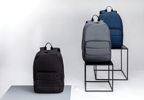 Impact AWARE™ RPET Basic 15,6" Laptop-Rucksack schwarz bedrucken, Art.-Nr. P762.011