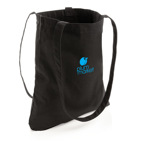 Impact Aware™ recycelte Baumwolltasche schwarz bedrucken, Art.-Nr. P762.541