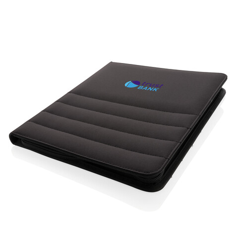 Impact AWARE™ RPET A4 Portfolio mit Reißverschluss schwarz bedrucken, Art.-Nr. P774.161 Impact AWARE™ RPET A4 Portfolio mit Reißverschluss schwarz bedrucken, Art.-Nr. P774.161
