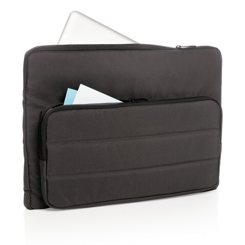 Impact AWARE™ RPET 15,6" Laptop-Sleeve schwarz bedrucken, Art.-Nr. P788.031