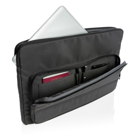 Impact AWARE™ RPET 15,6" Laptop-Sleeve schwarz bedrucken, Art.-Nr. P788.031