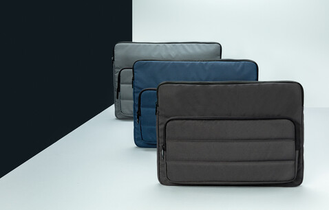 Impact AWARE™ RPET 15,6" Laptop-Sleeve schwarz bedrucken, Art.-Nr. P788.031