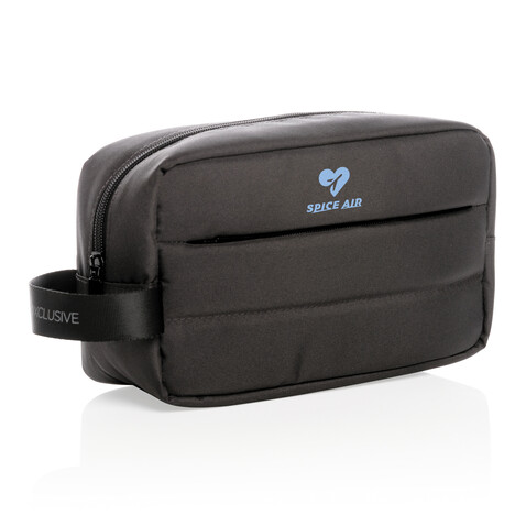 Impact AWARE™ RPET Kulturtasche schwarz bedrucken, Art.-Nr. P820.201