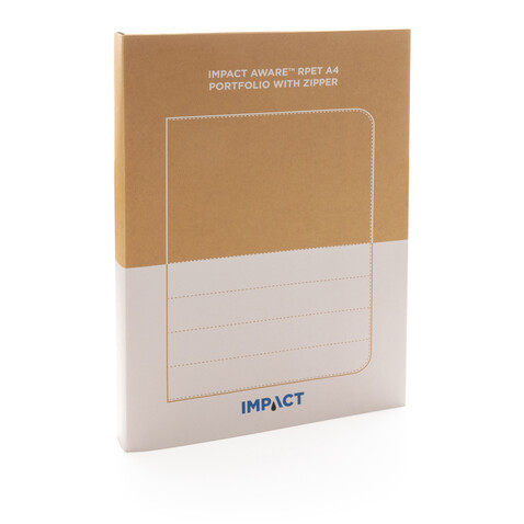 Impact AWARE™ RPET A4 Portfolio mit Reißverschluss schwarz bedrucken, Art.-Nr. P774.161 Impact AWARE™ RPET A4 Portfolio mit Reißverschluss schwarz bedrucken, Art.-Nr. P774.161
