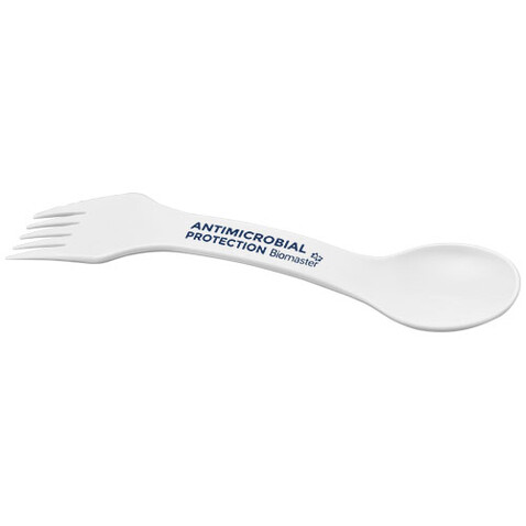 Epsy Pure 3-in-1 Löffel, Gabel und Messer, antimikrobiell, weiss bedrucken, Art.-Nr. 21017301 Epsy Pure 3-in-1 Löffel, Gabel und Messer, antimikrobiell, weiss bedrucken, Art.-Nr. 21017301