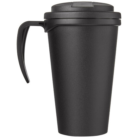 Americano® Grande 350 ml Isolierbecher mit auslaufsicherem Schraubverschluss, schwarz, schwarz bedrucken, Art.-Nr. 21042100 Americano® Grande 350 ml Isolierbecher mit auslaufsicherem Schraubverschluss, schwarz, schwarz bedrucken, Art.-Nr. 21042100