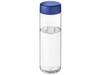 H2O Active® Vibe 850 ml Sportflasche mit Drehdeckel, transparent, blau bedrucken, Art.-Nr. 21043001