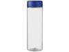 H2O Active® Vibe 850 ml Sportflasche mit Drehdeckel, transparent, blau bedrucken, Art.-Nr. 21043001